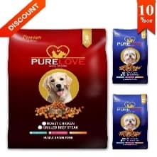 Dog & Puppy Food Feast Pack 3kg Chicken and 500g Beef