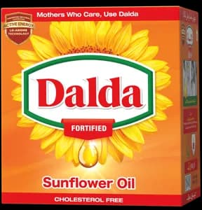 Dalda Sunflower Oil Fortified Pouch  (1 L (1x6) bottlesTR X 5) 1